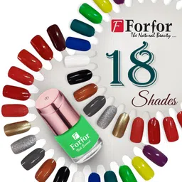 FORFOR Set of 2 Perfect Stay Glossy Nail Polish 6 ml Each - Shiny Golden & Shiny Silver image 3