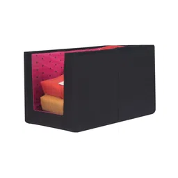 prettykrafts Set Of 9 Pink & Black Printed Foldable Rectangle Shirt Stacker Organisers image 3