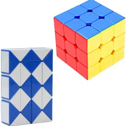 zesthome Combo Set of Rubik's Cube 3x3 & Magic Snake Cube, Brain Teaser Toy Set for all image 4