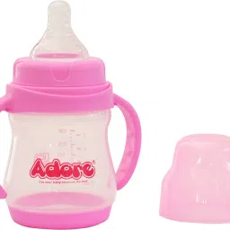 Jiggle 2 in 1 Baby Feeding Bottle with Handle -BPA Free-BIS Certified -FoodGrade - 150 ml-image-6