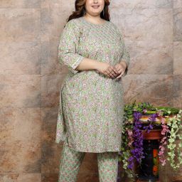 Women Pure Cotton Kurta Pant Set-image-59