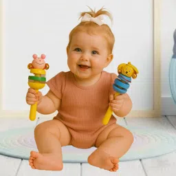 handle handy design gentle toy toddler hand Rattle-image-60