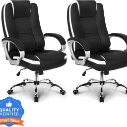 Gloster 3 Years Warranty High Back Ergonomic Back and Arm Rest Leatherette Office Executive Chair-picture-18