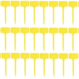 30Pcs Small Yellow Plastic T-Type Plant Shrub Tree Seed Tag Marker Garden Labels Garden Tool Kit-picture-17