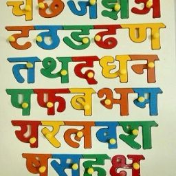 Hindi Alphabet Letters For Kids Boys & Girls, ka kha ga gha Hindi Varnamala Alphabet Learning Board Games For Kids, Wooden Puzzles Hindi Learning Letters Games for above 2 yrs old Kids. ka kha ga gha anga in Hindi-13