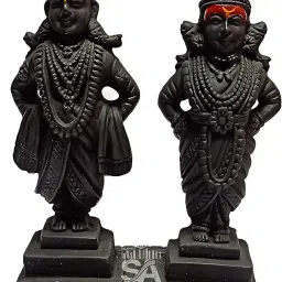 Sai Amrut vitthal rukmini statue 5 inch (12.7 cm) Decorative Showpiece - 12.8 cm-22