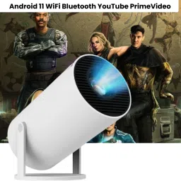 Guggu Smart Projector for Home 4K Support Rotabable Design withApp Netflix,YouTubeW482 (4500 lm / 1 Speaker / Wireless / Remote Controller) Portable Projector-15