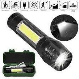 prl traders Flashlights, Handheld Flashlights, 7W Mini LED Flashlights, Tactical Flashlights, Zoomable, High Lumen, Water Resistant, 3 Light Modes for Camping,... Pack Of 1.. Multicolor Torch image 4