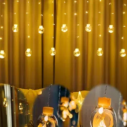 SPARK WORLD Yellow Cylindrical Shape String Lights image 3