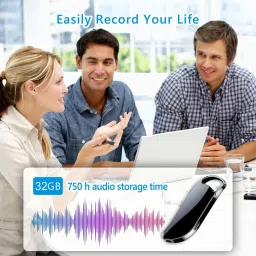 AIGO DGTL Spy Key Chain Voice Recorder, Hd 4k Voice Activated with Inbuilt Memory 32 GB Voice Recorder image 5