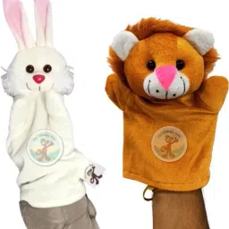 Rabbit and Lion Hand Puppets-25