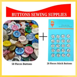 Big Buttons and Stitch Buttons for Crafts DIY Sewing Metal Buttons-picture-17