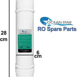 ocean star Pre Carbon Filter and 2 Elbow Connector, Inline Filter for All RO Water Purifier Solid Filter Cartridge image 2