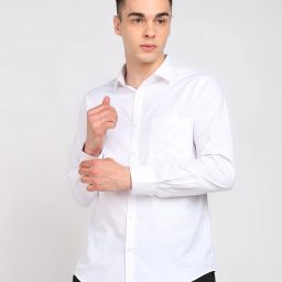 Men Slim Fit Solid Formal Shirt-image-51