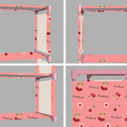 scholars Multipurpose Collapsible Bookshelf 12 Racks Book Stand Almirah for Home & Kids Metal Open Book Shelf image 5