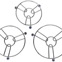 Stainless Steel Hot Pot stand, 3 Piece Set/Hot Utensil Stand/Hot Matt steel Trivet-10