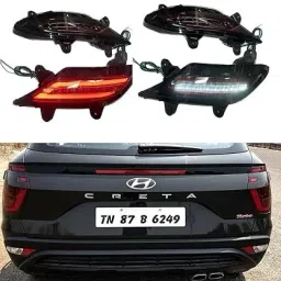 Rear Reflector light for creta 2020 matrix+scan 4function yellow indicator (2pc) Car Reflector Light-picture-2
