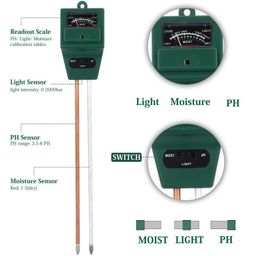 Dharmik V Enterprise 3 in 1 Water pH Soil Moisture Meter Tester Kit with Moisture Light & pH Acidity Hydroponic for Soil Testing for Indoor and Outdoor image 4