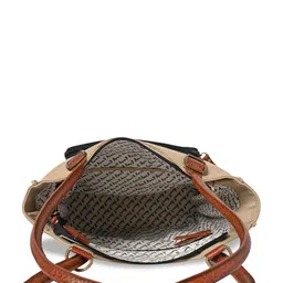 Mona B Structured Canvas Shoulder Bag image 4