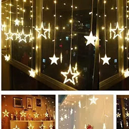 ENORMITY Yellow Star Shaped String Lights image 5