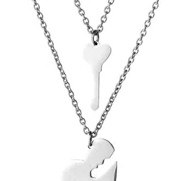 SALTY Set Of 2 Heart Shaped Pendants with Chains image 5
