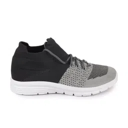 FAUSTO Men Grey Mesh Running Non-Marking Shoes image 4