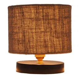 Devansh Grey Jute Table Lamp With Iron Base image 3