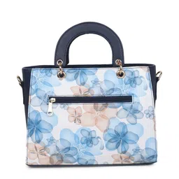 AMYENCE Floral Printed Structured Handheld Bag image 3