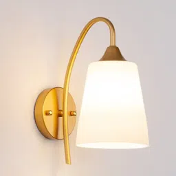 sinoman Elegant Decorative Wall Sconce Light Fixture with PVC Plastic Shade Gold Finish Metal Wall Lamp-picture-8