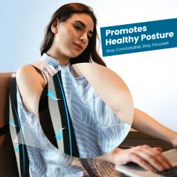 sleepsia Orthopedic Back Support Pillow Ergonomic Lumbar Support Cushion for Chairs Memory Foam Solid Lumbar Pillow Pack of 1 image 5