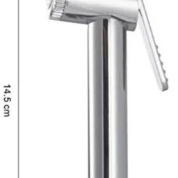cosware AQUA Chrome Health Faucet with 1 meter SS-304 Hose Pipe and ABS Hook (Set of 1) Faucet Set image 2