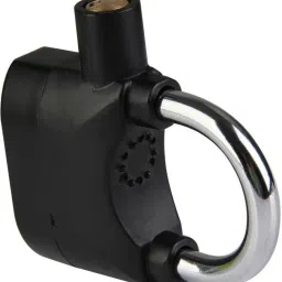 Alarm Shock Sensor Padlock Safety Lock (Black) Padlock-image-6