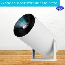 CLAIRBELL Mini HD Projector for Home 4KSupport With Built-in App Netflix/Prime/YouTubeC421 (4500 lm / 1 Speaker / Wireless / Remote Controller) Portable Projector-13