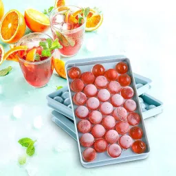 fgg Plastic Reusable Ice Cube Trays, 33 Cavity Ice Tray Blue Plastic Ice Cube Tray image 4