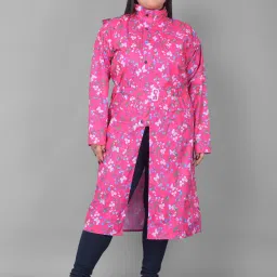 Dollar Rainguard Women's PVC Full Sleeve Solid Raincoat Graphic Print Women Raincoat-image-22
