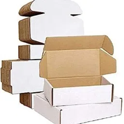 Self-Locking Box Cardboard 3ply corrugated self locking white box size:-7X5X2.75 inch (pack of 25) Packaging Box-51
