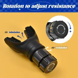 actrovax Exercise Trainer with Resistance Adjustable, Easy to Clean and Use Breathing Trainer image 2