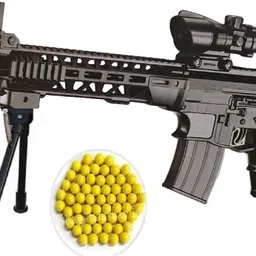 indusbay 34 Inches M416 Airsoft Toy Gun with Scope , 100 Plastic BB Bullets , Guns & Darts-picture-25