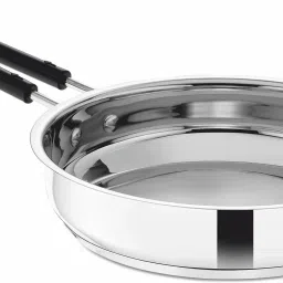 Fry Pan Stainless Steel | Frying Pan for Egg , Sauteing, Cooking | Multipurpose Fry Pan 18.5 cm diameter 1.1 L capacity-image-41