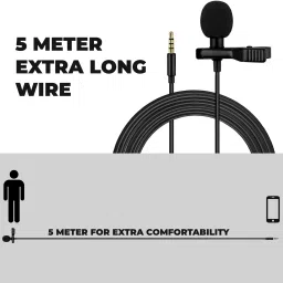Professional 5 Meter Long Wire 3.5mm Collar Mic for Mobile for Recording Videos Microphone-image-82