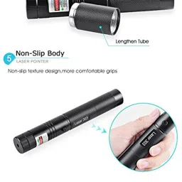 Zadinga 5 in 1 Effect Green Beam Laser Light Rechargeable Original 303 Laser Pointer image 2