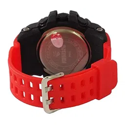 V2A Men Black Dial & Red Straps Digital Multi Function Chronograph Watch V2A-Sk-04-Red image 5