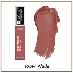 krayons Power Stay Non-Transfer   Matte Liquid Lipstick 4ml Each - Red Rush & Wow Nude image 4