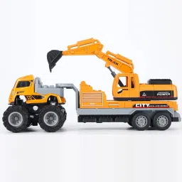 Bulldozer Truck Engineering Vehicle Excavator Toy Carne Diggers for Boys Age 3-picture-32