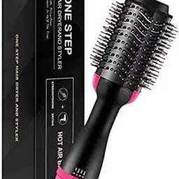 Catron Hot Air Brush, One-Step Hair Dryer, and Volumizer Styler, Professional 2-in-1 Salon Negative Ion Ceramic Electric Blow Rotating Straightener and Curly Comb with Anti-Scald, Black Hair Styler CA-856 Hair Styler-image-6