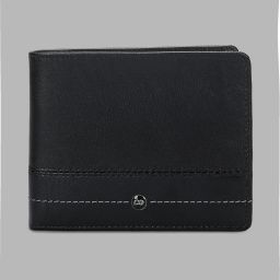 Men Black Genuine Leather Wallet-image-27