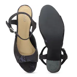 Inc 5 Textured Open Toe Party Block Heels With Backstrap image 3