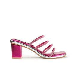 ELLE Embellished Strappy Block Heels image 5