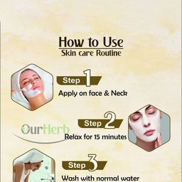 OurHerb Set Of 2 Sandalwood & Multani Mitti Powder Face Pack - 100 g Each image 3