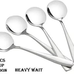 Best soup spoon set of 4 premium Quality Stainless Steel Soup Spoon Set-image-63